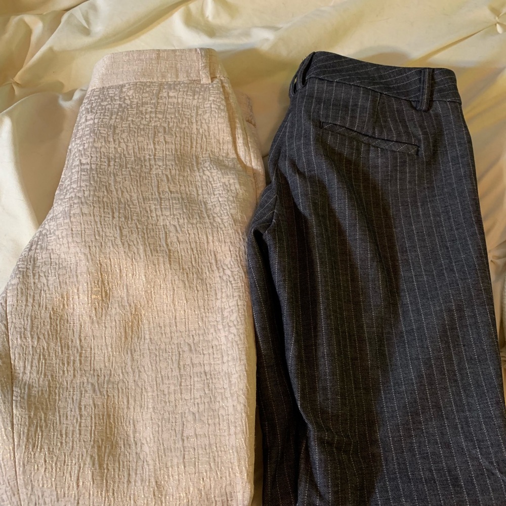 Two for one express editor cropped pants